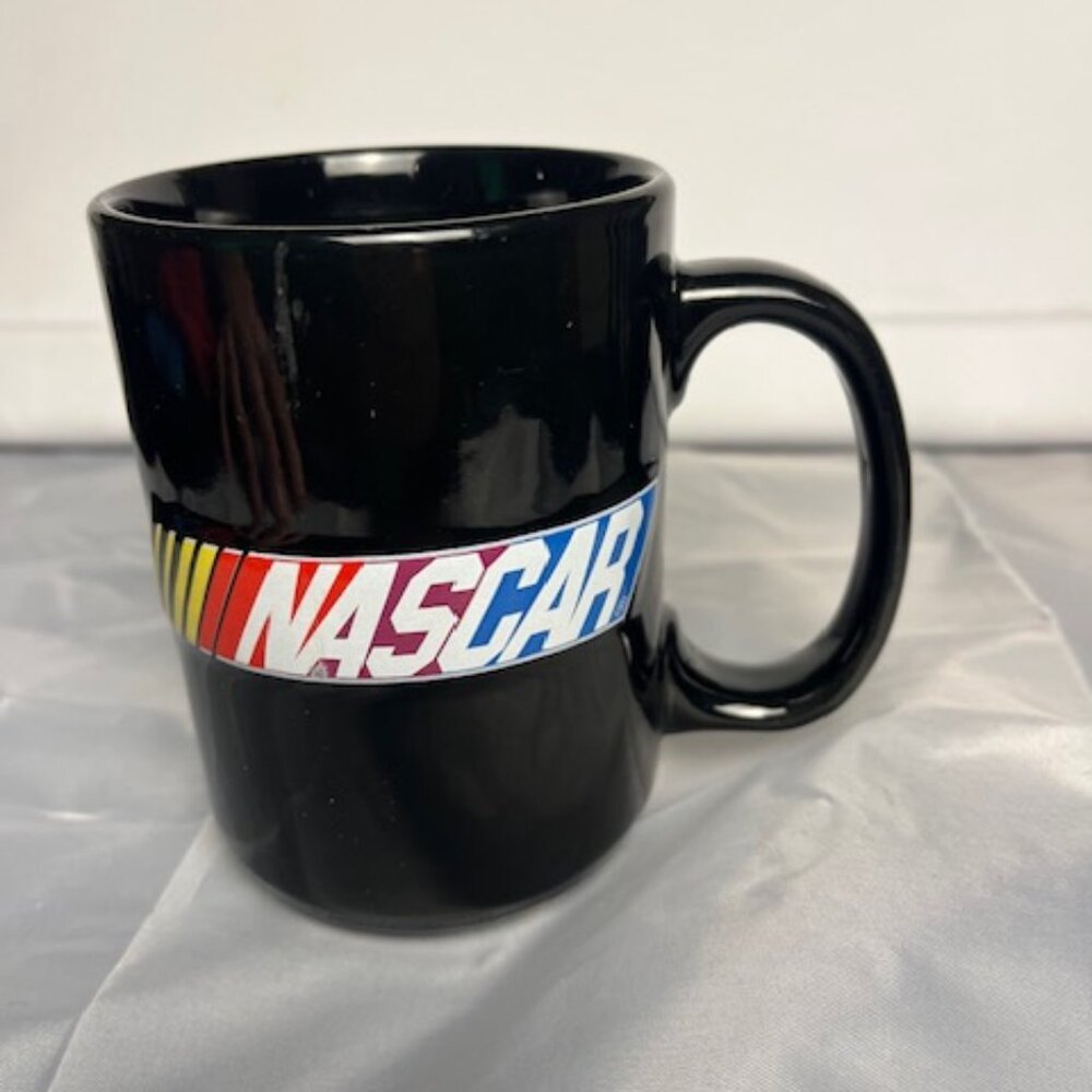 NASCAR Black Ceramic Coffee Tea Mug Cup 14 oz.